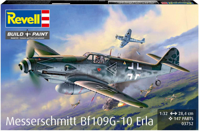Plastic ModelKit letadlo 03752 - Messerschmitt Bf109G-10 Erla (1:32)