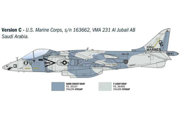 Model Kit letadlo 90193 - AV-8B Harrier II (1:72)