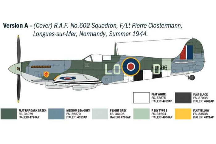 Model Kit letadlo 2843 - Spitfire Mk. IX Aces (1:48)