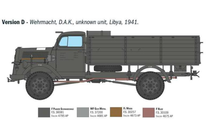 Model Kit military 6760 - Kfz. 305 Opel Blitz Typ A 4x4 (1:35)
