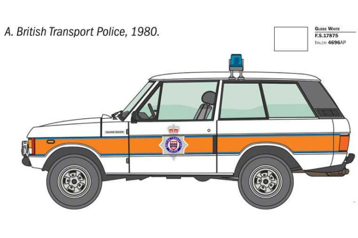 Model Kit auto 93661 - Range Rover Police (1:24)
