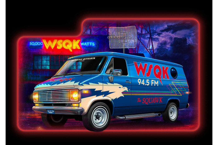 ModelSet STRANGER THINGS auto 67732 - GMC® WSQK Squawk Van (1:25)