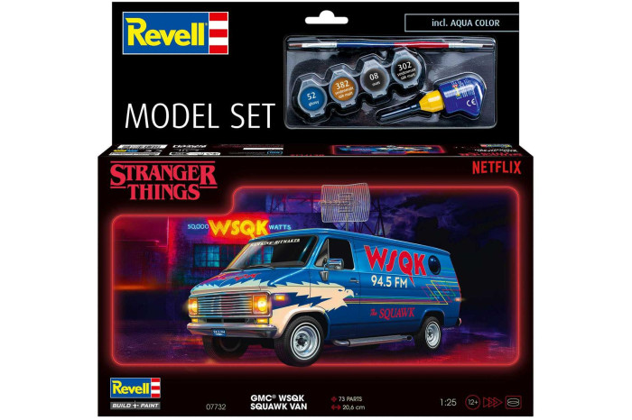 ModelSet STRANGER THINGS auto 67732 - GMC® WSQK Squawk Van (1:25)