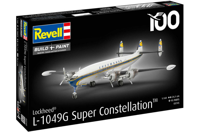 Plastic ModelKit letadlo 03745 - Lockheed L.1049G Super Constellation Lufthansa (1:144)