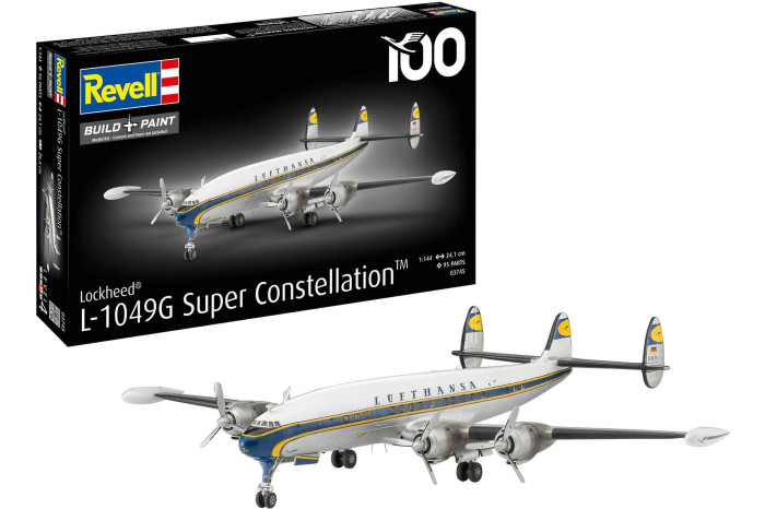 Plastic ModelKit letadlo 03745 - Lockheed L.1049G Super Constellation Lufthansa (1:144)