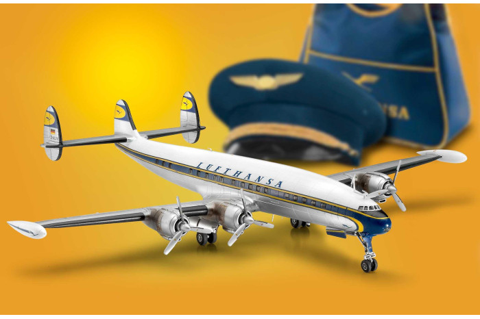 Plastic ModelKit letadlo 03745 - Lockheed L.1049G Super Constellation Lufthansa (1:144)