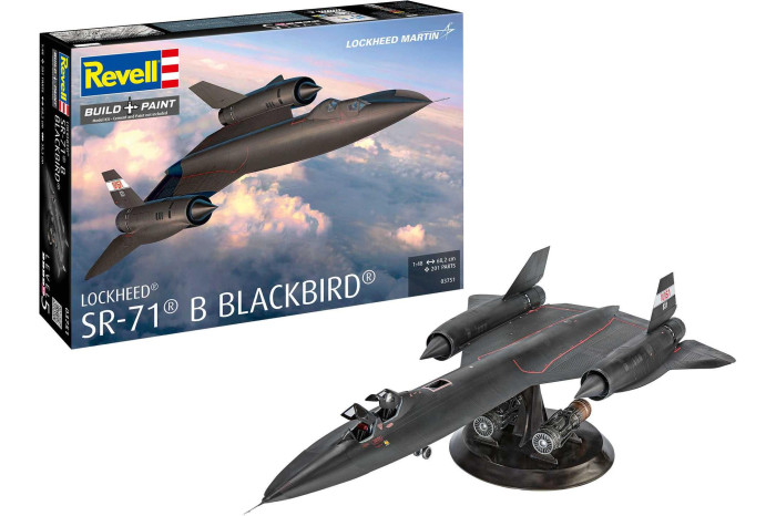 Plastic ModelKit letadlo 03751 - Lockheed SR-71B Blackbird (1:48)
