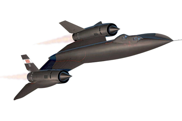 Plastic ModelKit letadlo 03751 - Lockheed SR-71B Blackbird (1:48)