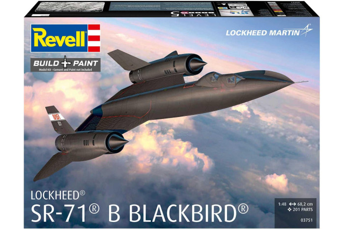 Plastic ModelKit letadlo 03751 - Lockheed SR-71B Blackbird (1:48)