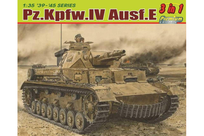 Model Kit tank 6874 - Pz.Kpfw.IV Ausf.E (3 in 1) (1:35)
