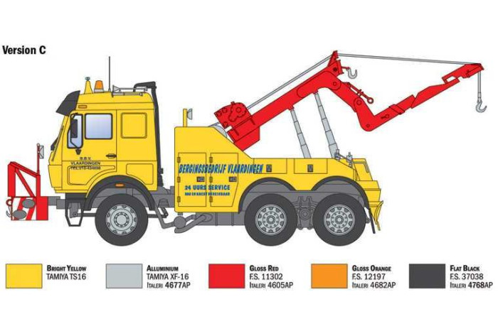 Model Kit truck 93808 - Mercedes-Benz wrecker truck (1:24)