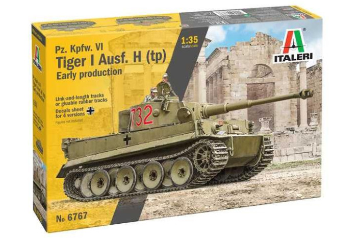 Model Kit tank 6767 - Pz. Kpfw. VI Tiger I Ausf. E/H1 (1:35)