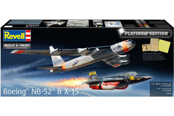 Plastic ModelKit letadlo 03793 - B-52D Stratofortress "Platinum Edition" (1:72)