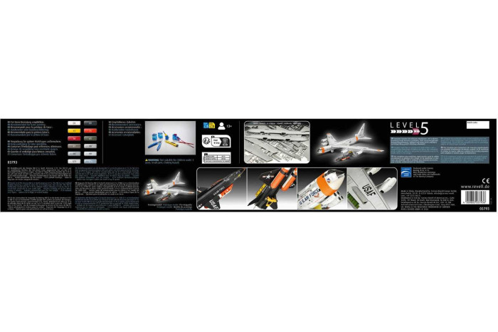 Plastic ModelKit letadlo 03793 - B-52D Stratofortress "Platinum Edition" (1:72)