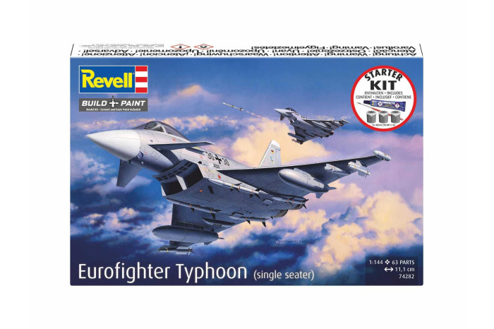 Starter Kit letadlo 74282 - Eurofighter Typhoon (single seater) (1:144)