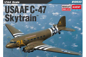 Model Kit letadlo 12633 - USAAF C-47 Skytrain (1:144)