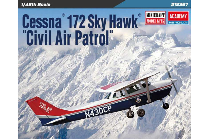 Model Kit letadlo 12367 - CESSNA 172 SKYHAWK CIVIL AIR PATROL (1:48)