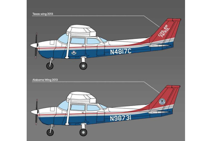 Model Kit letadlo 12367 - CESSNA 172 SKYHAWK CIVIL AIR PATROL (1:48)