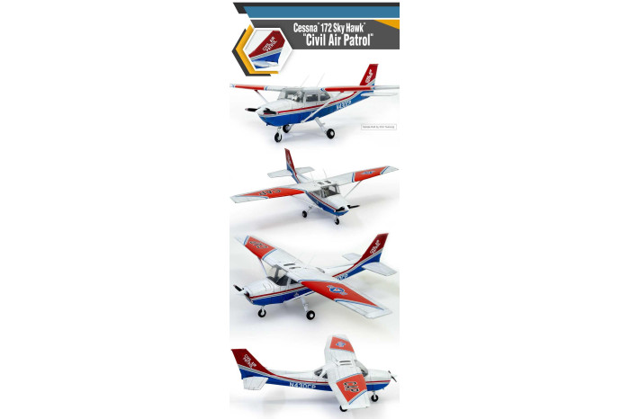 Model Kit letadlo 12367 - CESSNA 172 SKYHAWK CIVIL AIR PATROL (1:48)