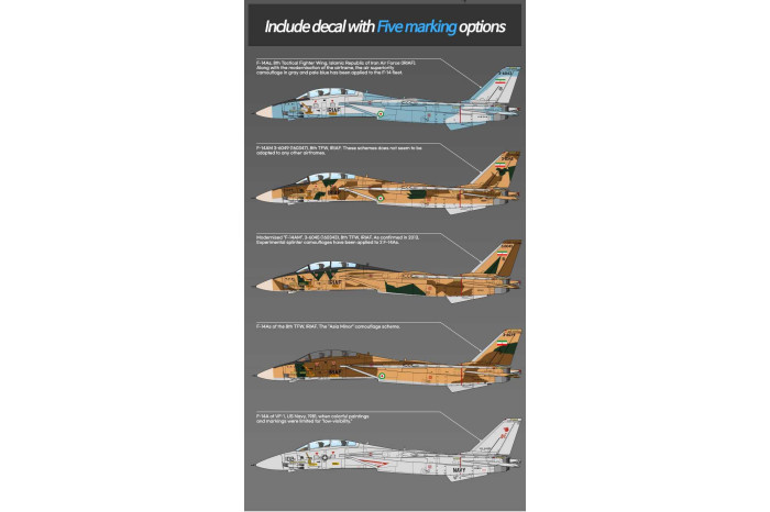 Model Kit letadlo 12594 - F-14A "IRIAF" (1:72)