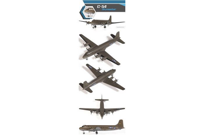 Model Kit letadlo 12652 - USAF C-54 SKYMASTER (1:144)