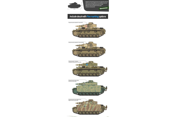Model Kit tank 13567 - Panzer III Ausf.N. Afrika Korps (1:35)