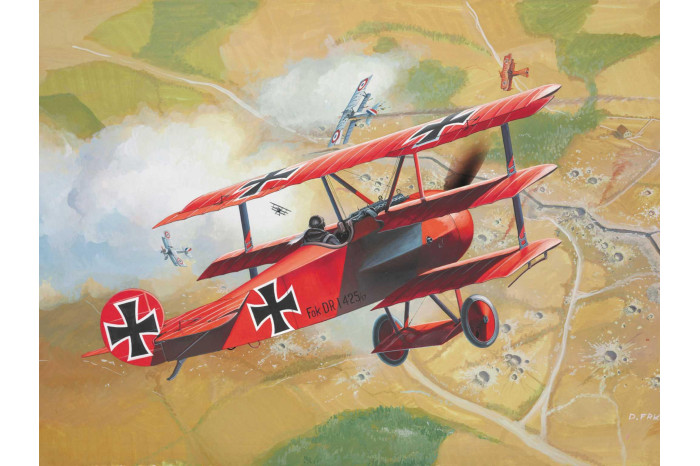 Starter Kit letadlo 74116 - Fokker DR.1 Triplane (1:72)