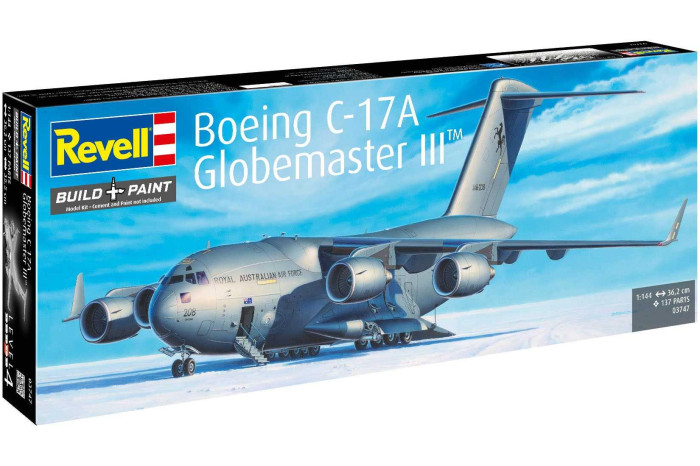 Plastic ModelKit letadlo 03747 - Boeing C-17A Globemaster III (1:144)