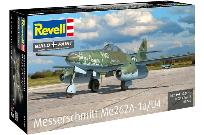 Plastic ModelKit letadlo 03749 - Messerschmitt Me262A-1a/U4 (1:32)