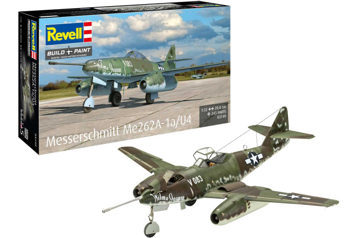 Plastic ModelKit letadlo 03749 - Messerschmitt Me262A-1a/U4 (1:32)