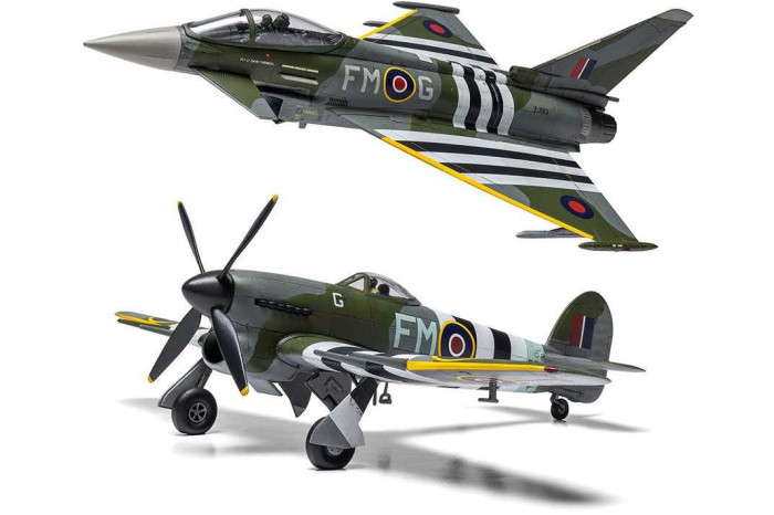 Classic Kit letadla A40001 - Eurofighter Typhoon FGR.4 (FMOG) + Hawker Typhoon Mk.Ib (Twin Pack) (1:72)
