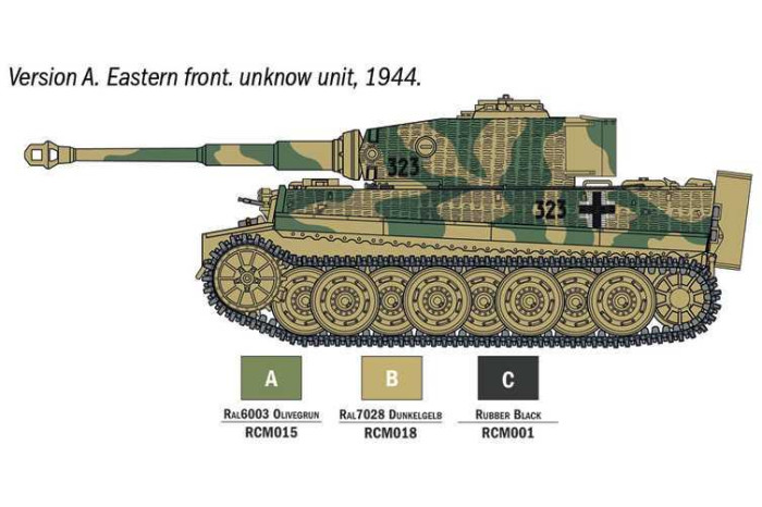 Model Set tank 75002 - Pz. Kpfw. VI Tiger I Ausf. E (1:56)