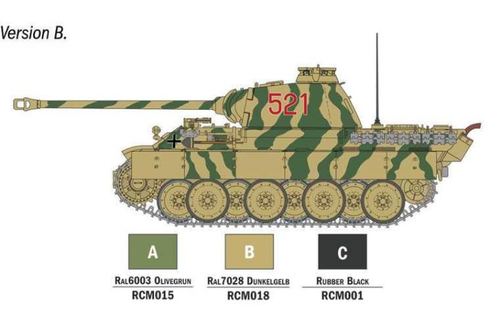 Model Set tank 75003 - Panther Sd.Kfz.171 Ausf. A (1:56)