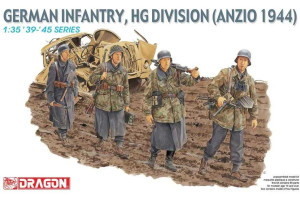 Model Kit figurky 6158 - GERMAN INFANTRY HG DIV ANZIO 1944 (1:35)