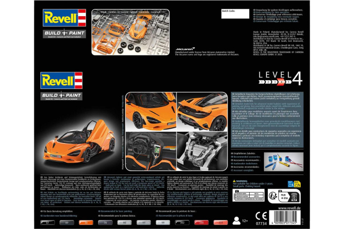Plastic ModelKit auto 07734 - McLaren 750S (1:24)