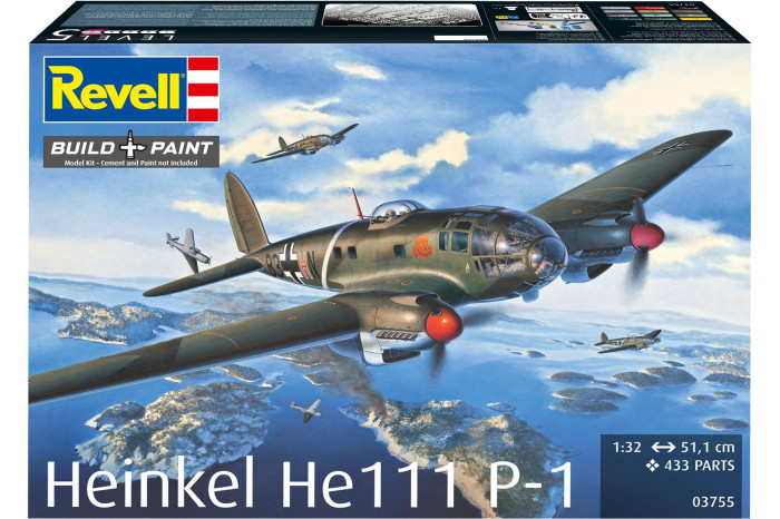 Plastic ModelKit letadlo 03755 - Heinkel He 111P-1 (1:32)