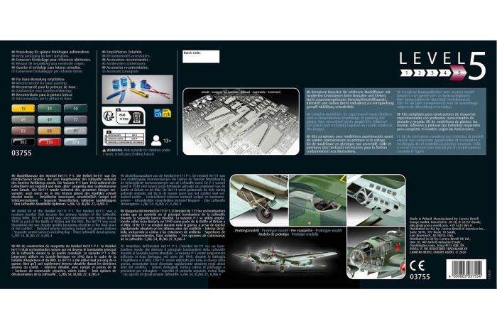 Plastic ModelKit letadlo 03755 - Heinkel He 111P-1 (1:32)