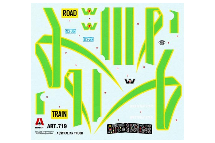 Model Kit truck 0719 - AUSTRALIAN TRUCK (1:24)