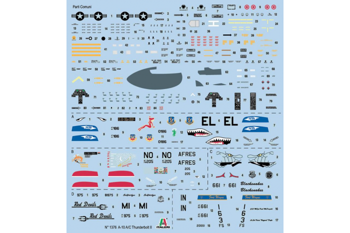 Model Kit letadlo 1376 - A-10 A/C THUNDERBOLT ll - GULF WAR(1:72)