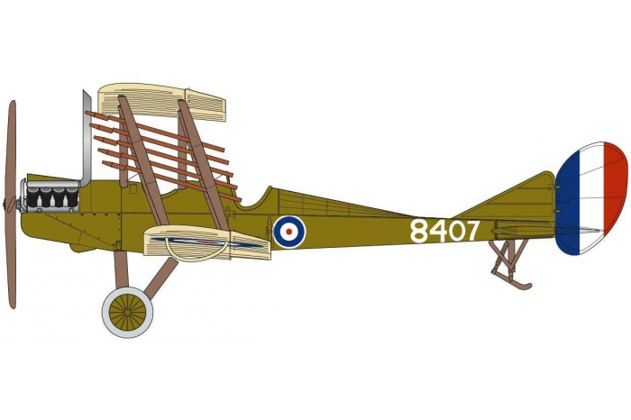 Clasic Kit letadlo A02101 - Royal Aircraft Facility BE2C (1:72)