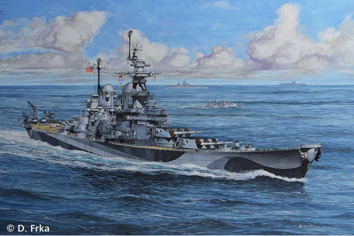 Plastic ModelKit loď  05128 - Battleship U.S.S. Missouri (WWII)  (1:1200)