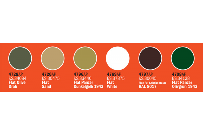 Italeri sada 446AP: WORLD OF TANKS 6 ks - akryl