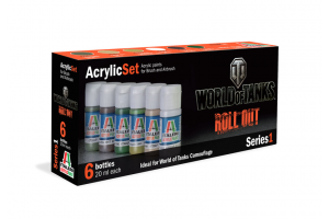 Italeri sada 446AP: WORLD OF TANKS 6 ks - akryl