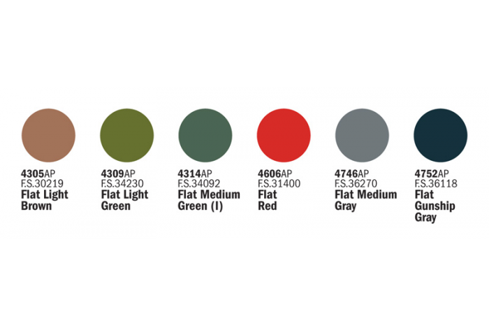 Sada 434AP: M.T.B. and SHIPS 6 ks - akryl