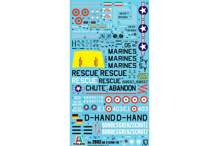 Model Kit vrtulník 2692 - AB 212 /UH 1N (1:48)