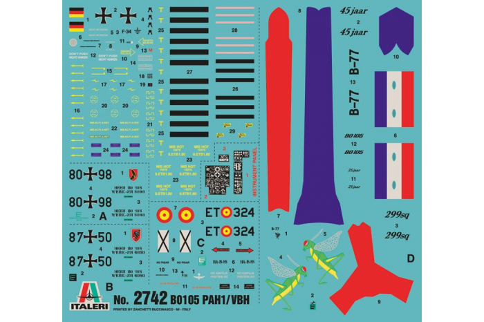 Model Kit vrtulník 2742 - BO 105 / PAH-1 (1:48)
