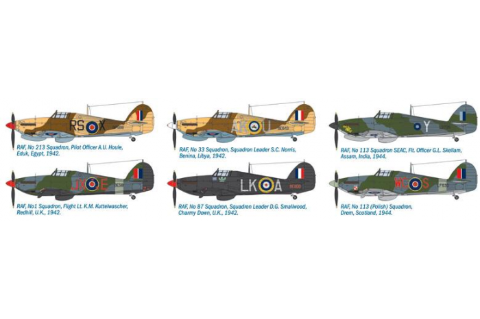 Model Kit letadlo 2726 - Hurricane Mk.IIC (1:48)