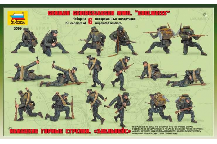 Model Kit figurky 3599 - German Gebirgsjäger (re-release) (1:35)