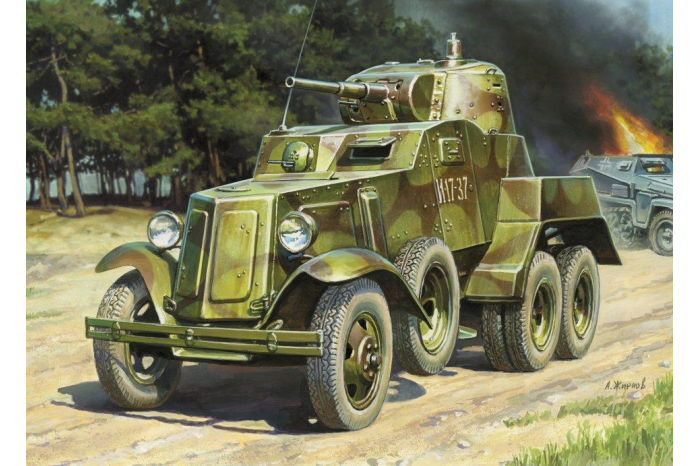 Model Kit military 3617 - Soviet Armored Car BA-10 (1:35)