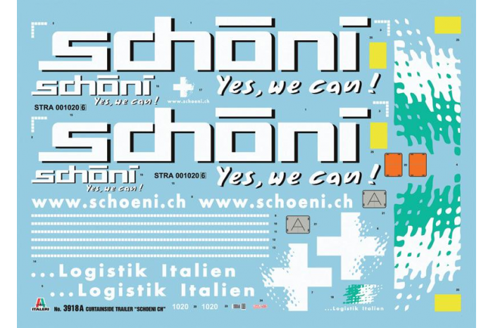 Model Kit návěs 3918 - Curtainside Trailer (1:24)